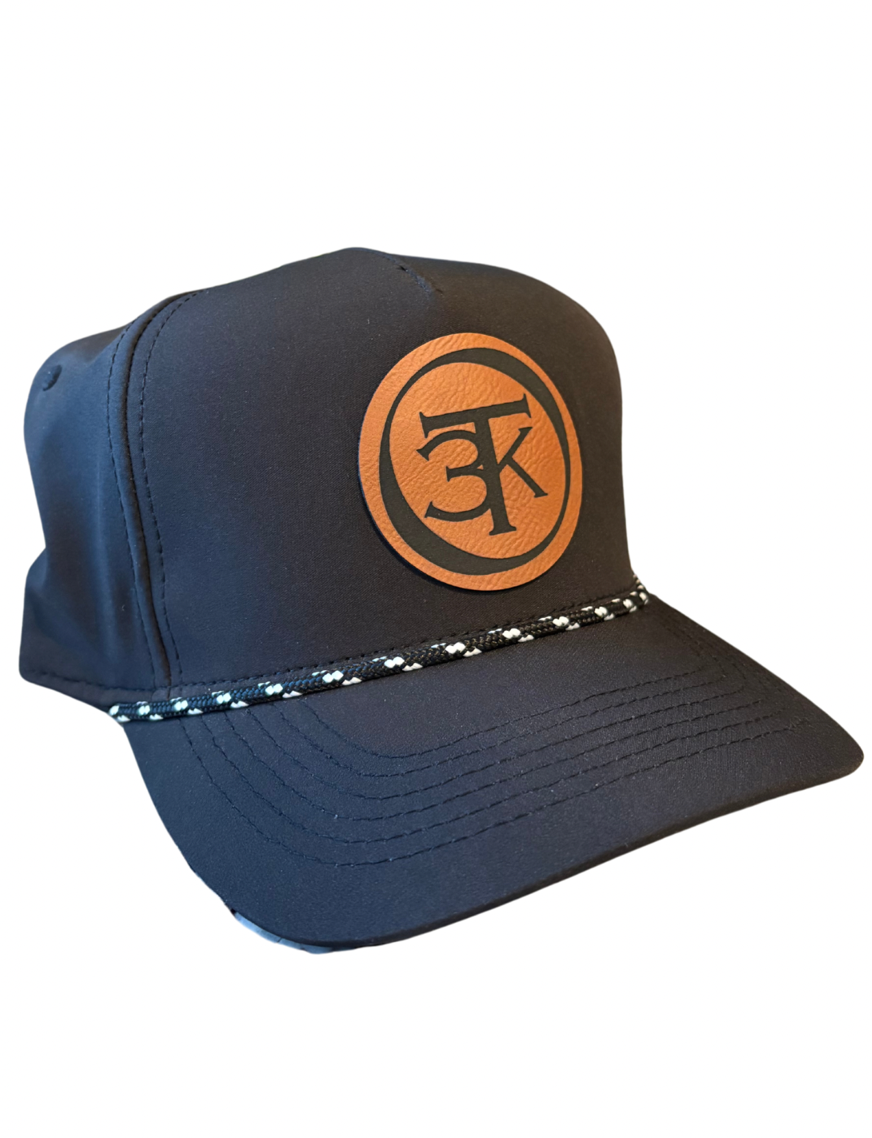 3TK Black Rope Cap