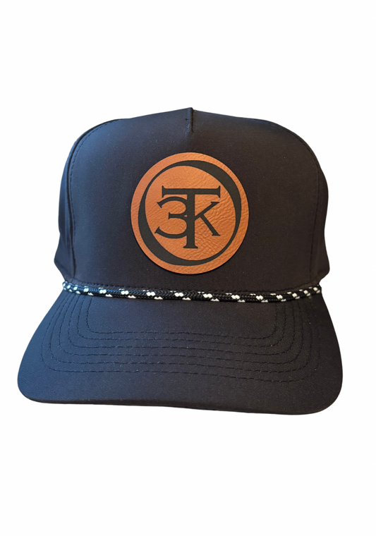 3TK Black Rope Cap